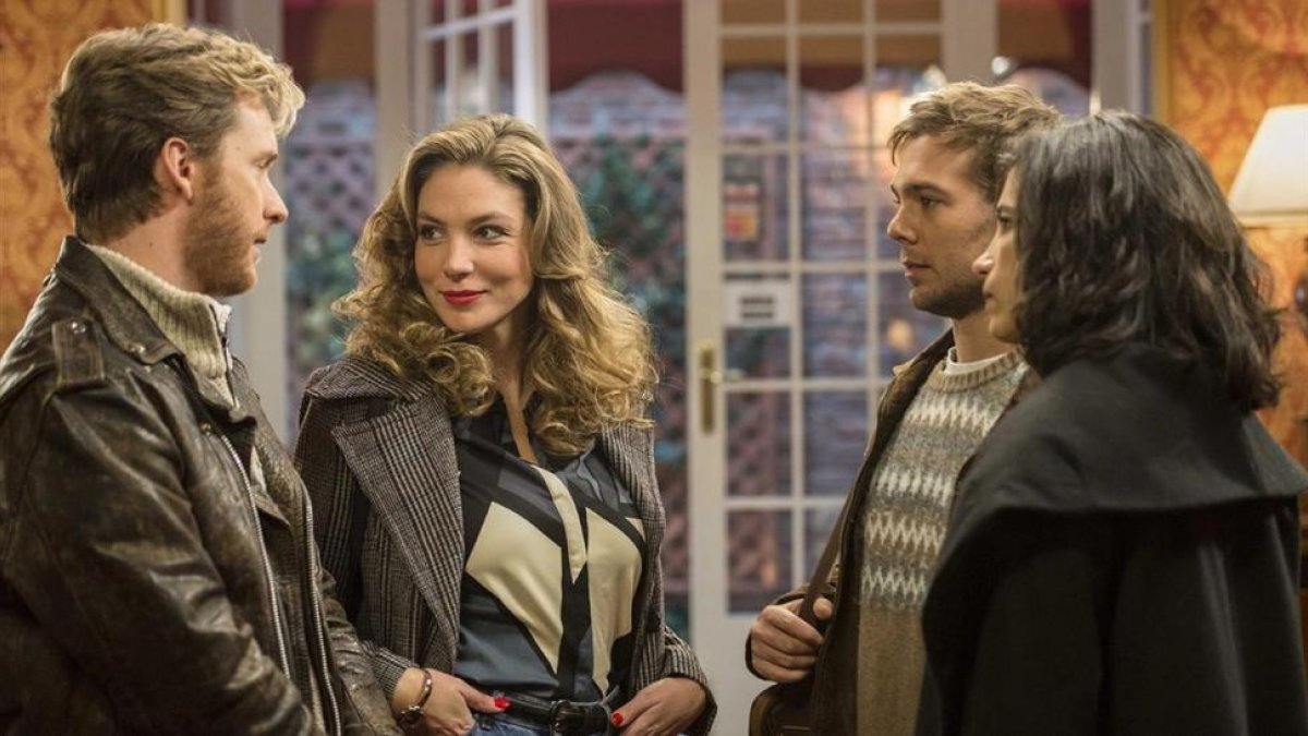 Grabación de la nueva temporada de la serie de TVE-1 Cuéntame cómo pasó.
