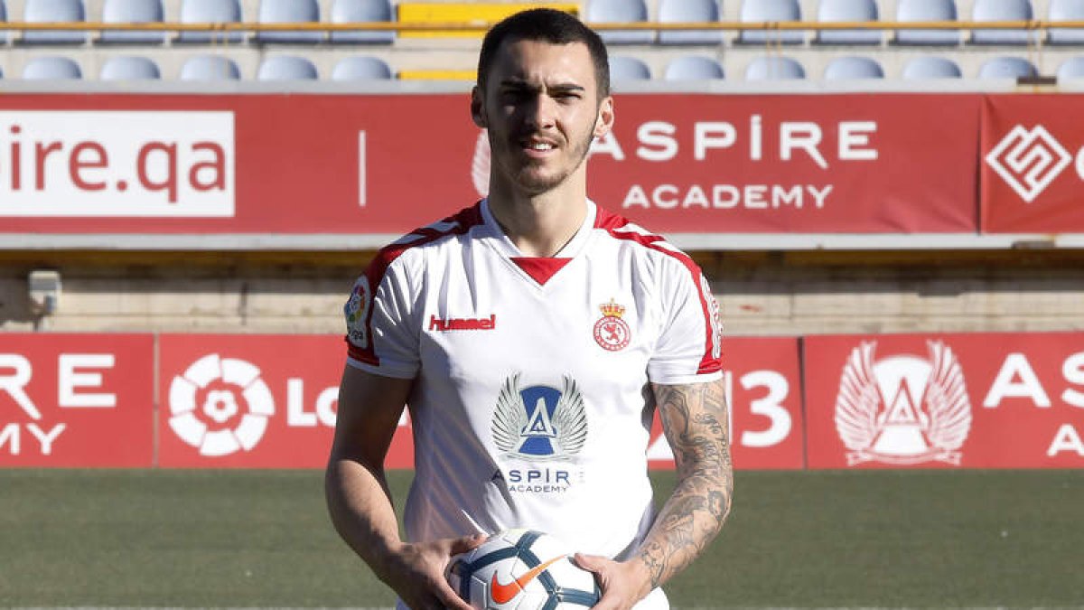Thierry Moutinho se muestra optimista de cara al partido del domingo ante la SD Huesca. MARCIANO PÉREZ