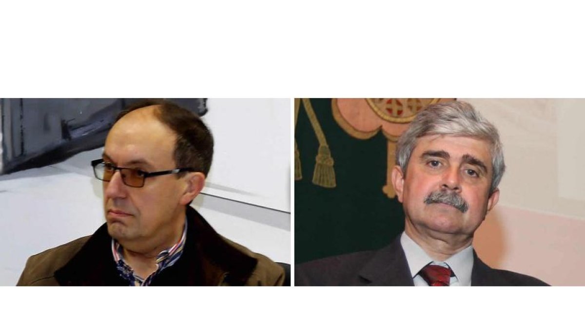 El filólogo José Luis Chamosa y el veterinario José Antonio García Marín.