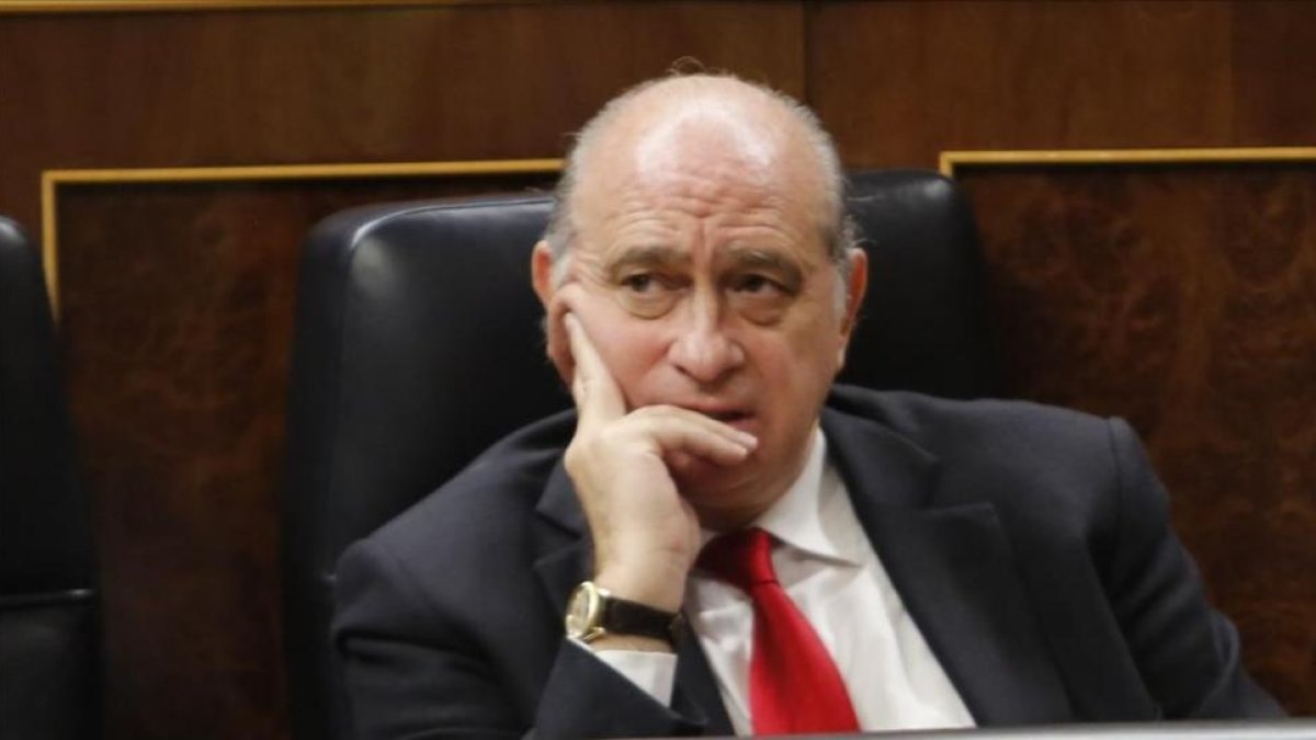 El exministro del Interior Jorge Fernández Díaz, en el Congreso.