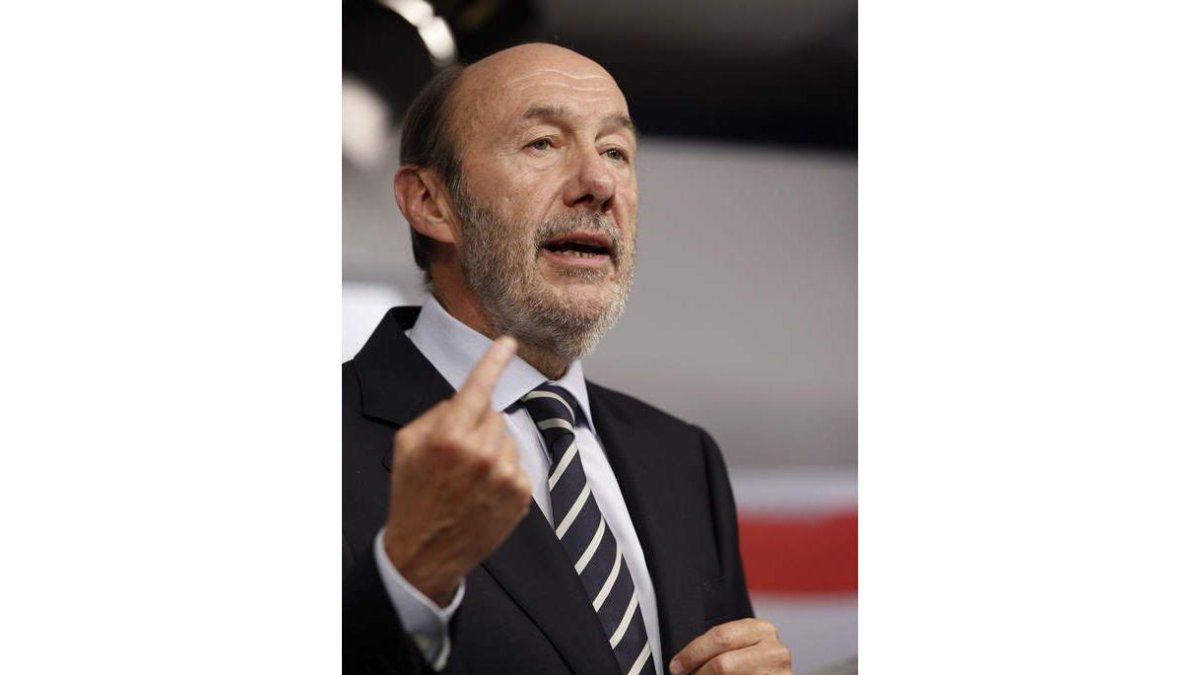 El secretario general del PSOE, Alfredo Pérez Rubalcaba.