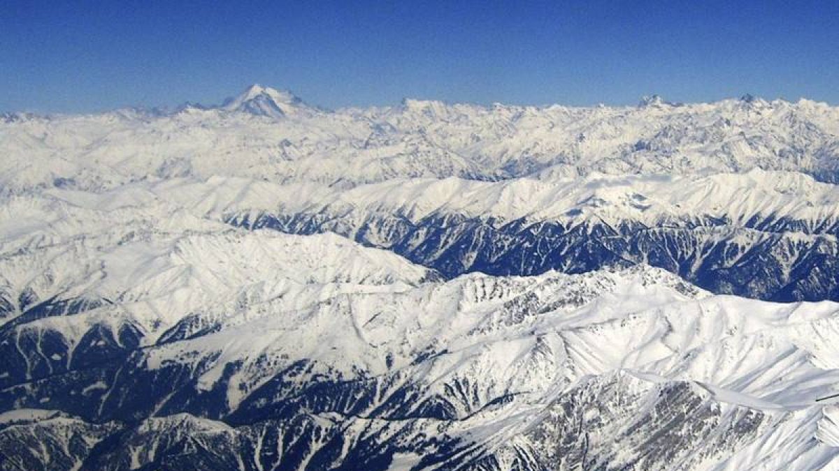 El Himalaya visto desde el cielo