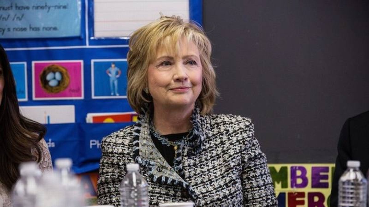 Hillary Clinton, durante un debate sobre educación, el pasado 4 de febrero en Nueva York.
