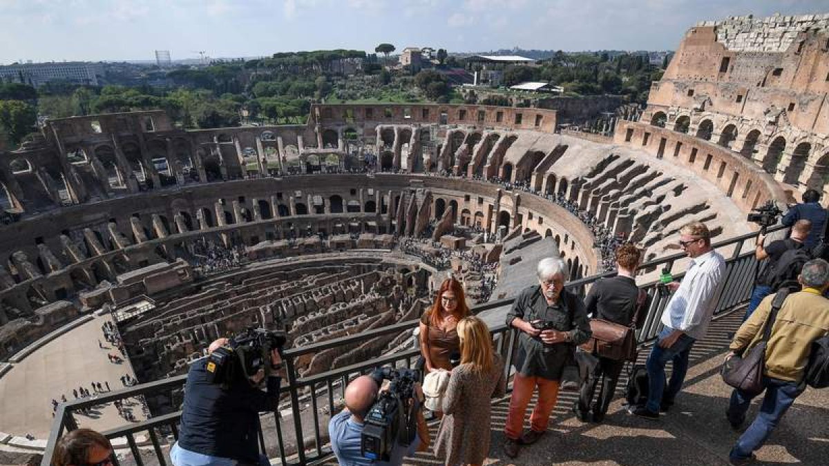 El Coliseo romano sigue ofreciendo sorpresas y desde noviembre se podrán visitar los dos niveles más altos. ALEXANDRO DI MEO