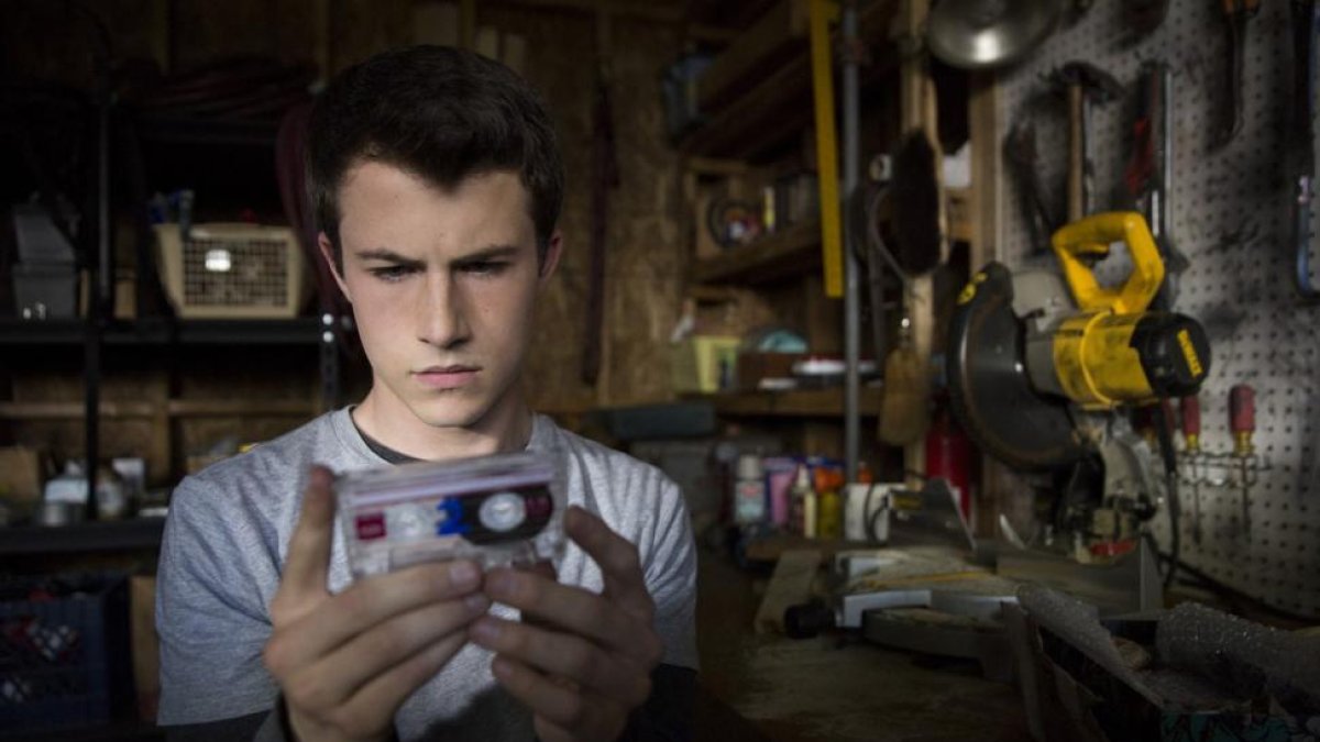 El actor Dylan Minnette, en la producción de Netflix 'Por 13 razones'.