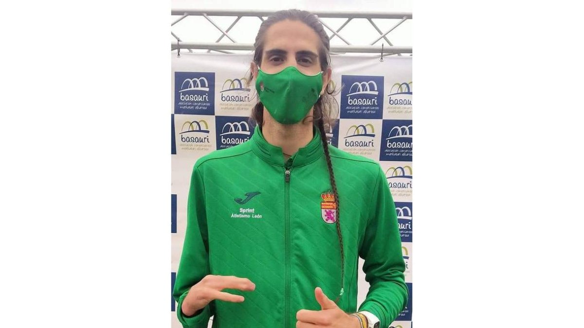 El atleta leonés Daniel Pérez. DL