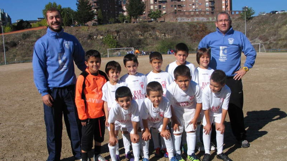 Formación del Columbrianos que milita en el grupo A de la 2.ª División Provincial Alevín.