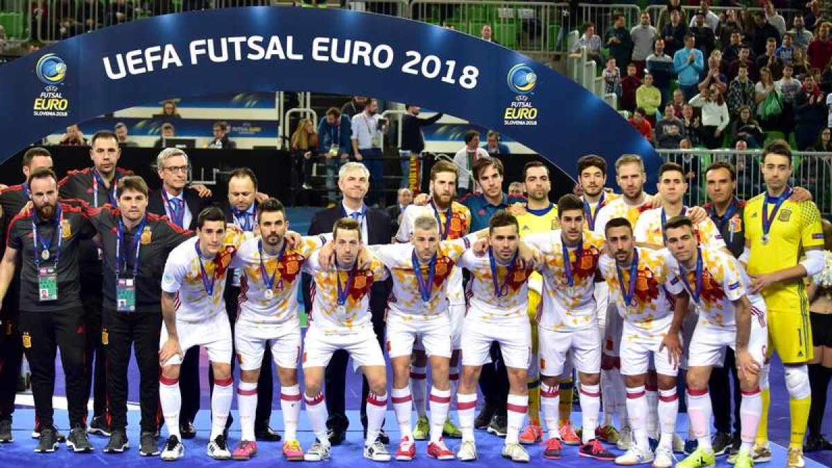 La selección española se tuvo que conformar con el subcampeonato de Europa. IGOR KUPLJENIK