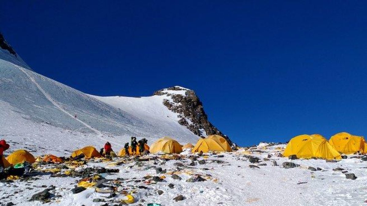 Imagen del campamento 4 del Everest, en mayo del 2018.