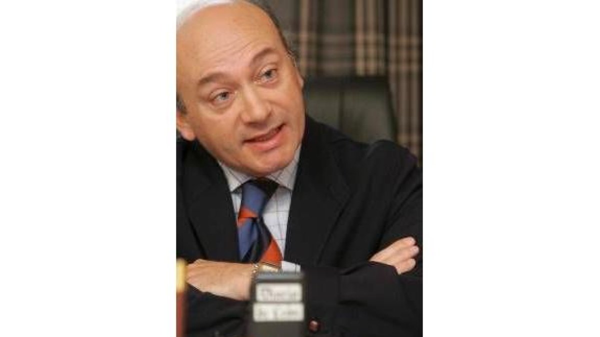 Fernández Cieza, en una foto de archivo, durante una entrevista