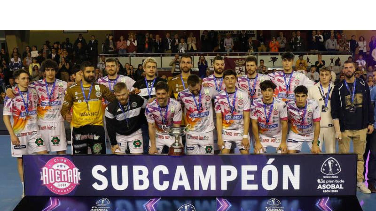 El Abanca Ademar fue subcampeón de la Copa Asobal en la pasada edición. FERNANDO OTERO