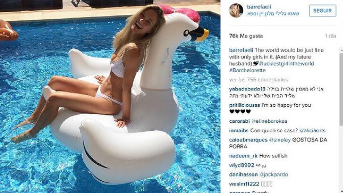 Una de las últimas fotos que Bar Refaeli ha colgado en su cuenta de Instagram.