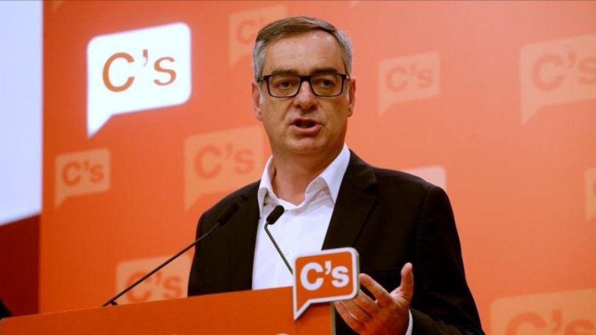 José Manuel Villegas, en la sede de Ciudadanos.