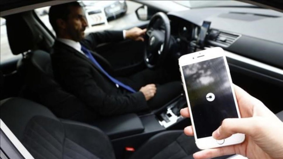 Servicio de Uber en Madrid.