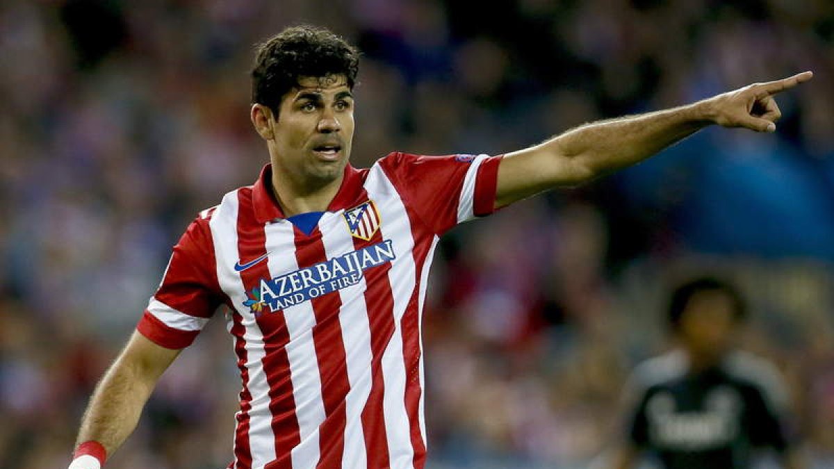 El delantero del Atlético de Madrid, Diego Costa, durante un partido.
