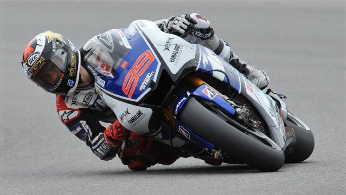 Jorge Lorenzo durante la carrera