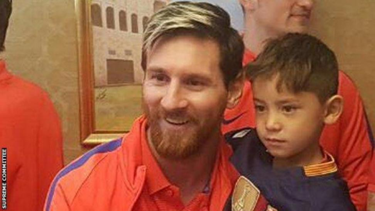 Leo Messi ha podido hacer realidad el sueño de un pequeño niño que soñaba en ser como él.