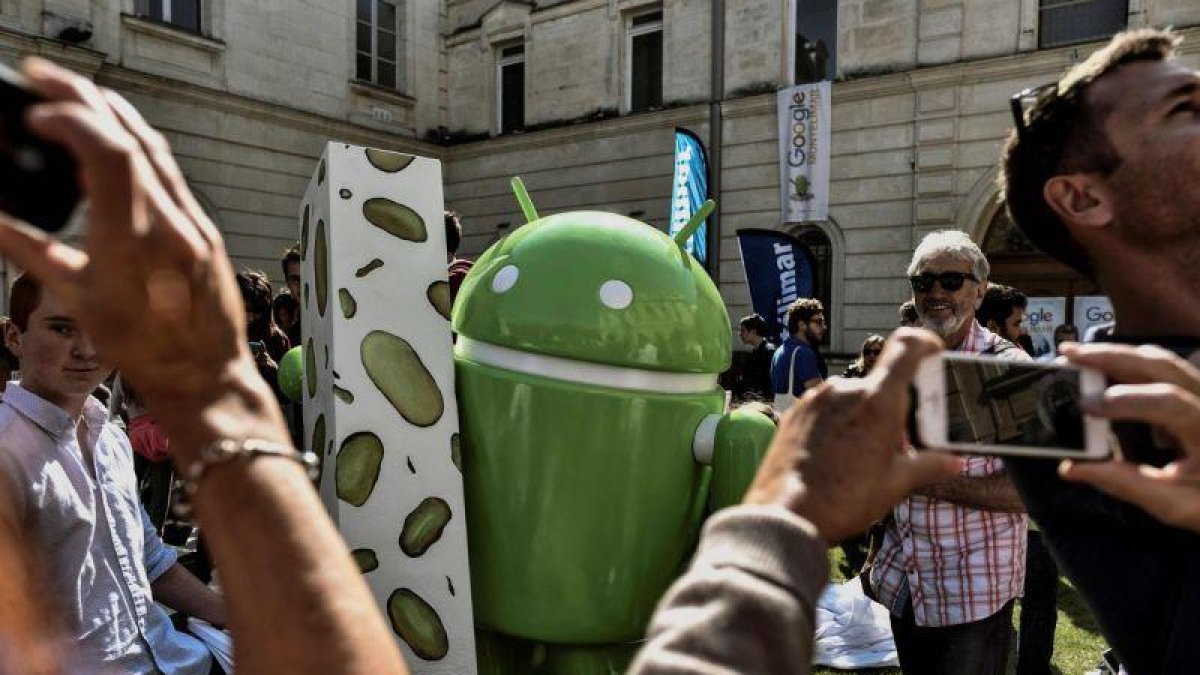 Actos de presentación del sistema Android 7 de Google, este miércoles en Montelimar (Francia).