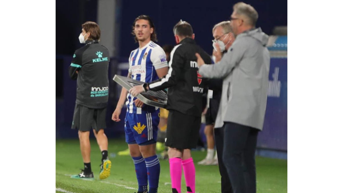 Pedraza debutó ante el Espanyol y podría ser titular en Sabadell. LDLM