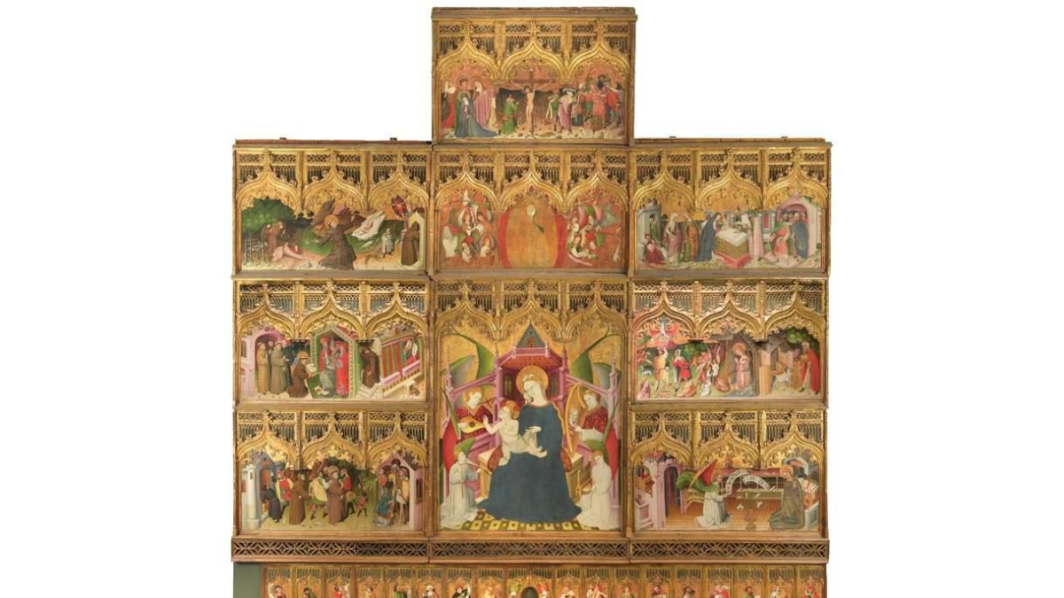 Retablo de Nicolás Francés en la exposición ‘El espejo perdido’, en el Museo del Prado. MUSEO DEL PRADO
