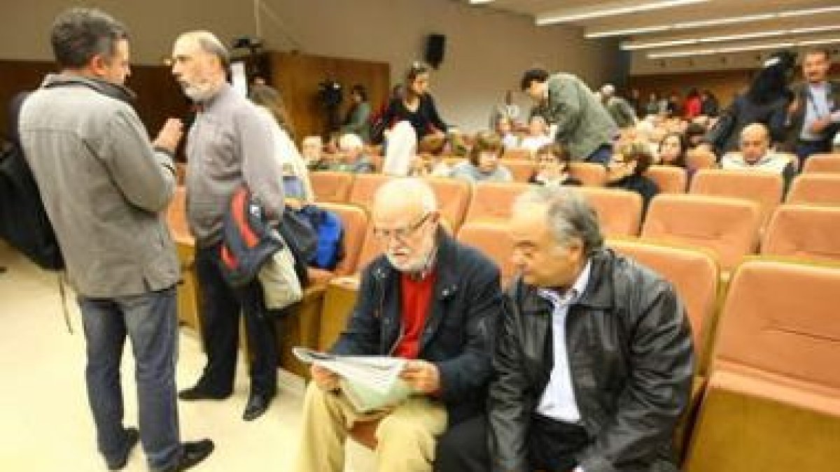 Pallín, junto al magistrado de la Audiencia Nacional Ramón Sáez.