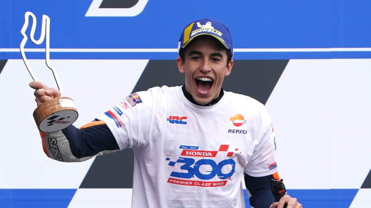 Marc Márquez no dio opciones a sus rivales en Francia. E. LEMAISTRE