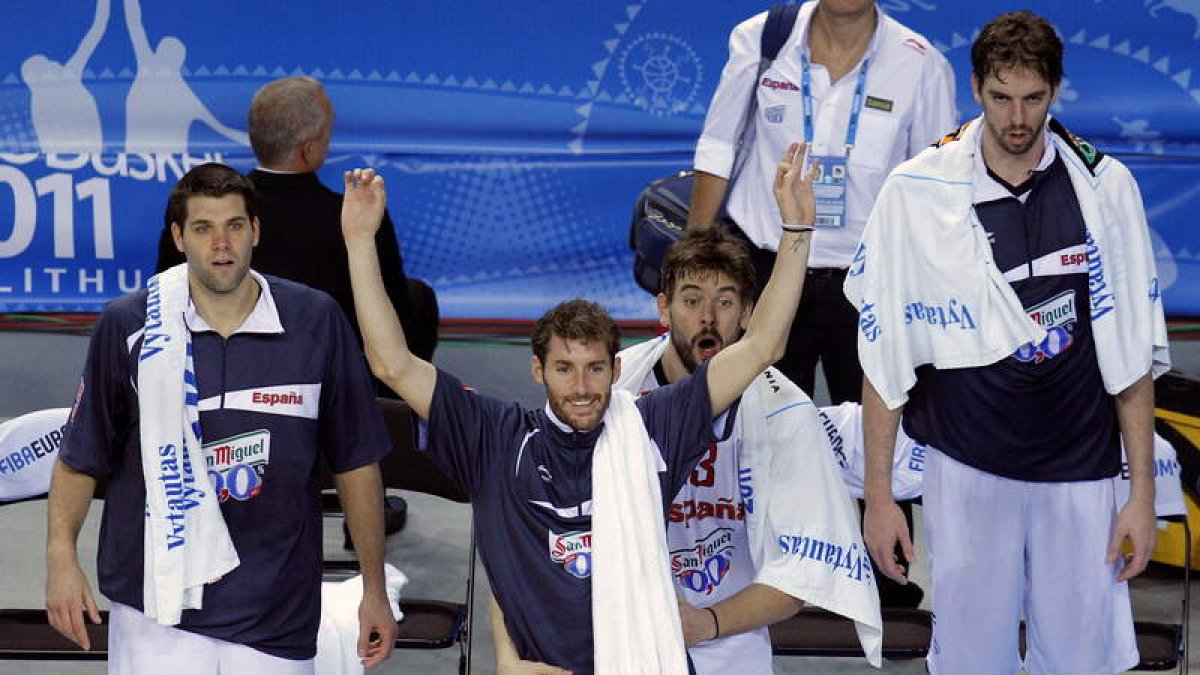 Reyes, Rudy, Marc y Pau Gasol, estiletes de una España que quiere seguir haciendo historia.