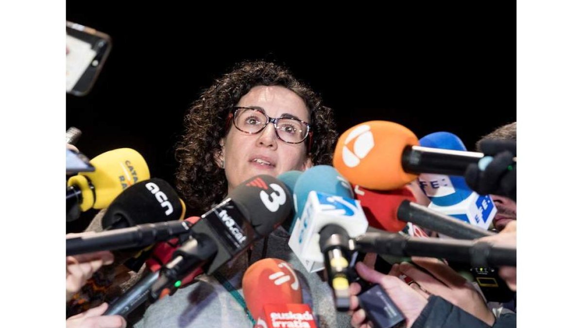 La secretaria general de ERC y número dos de la lista para el 21-D de su partido, Marta Rovira. T. MONASSE