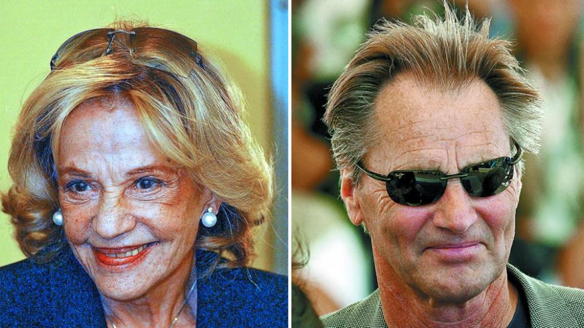 La actriz y directora francesa Jean Moreau y el director y actor norteamericano Sam Shepard. MATE NANDORFI / LORENVU