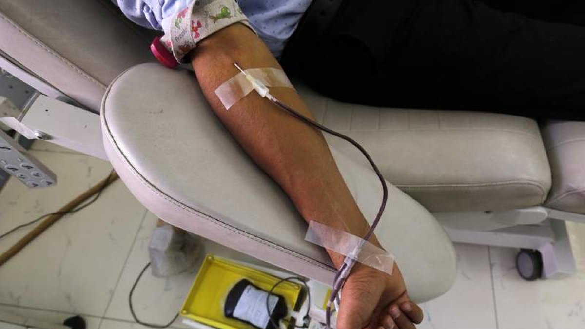 La donación de sangre es un gesto que dura veinte minutos. DL