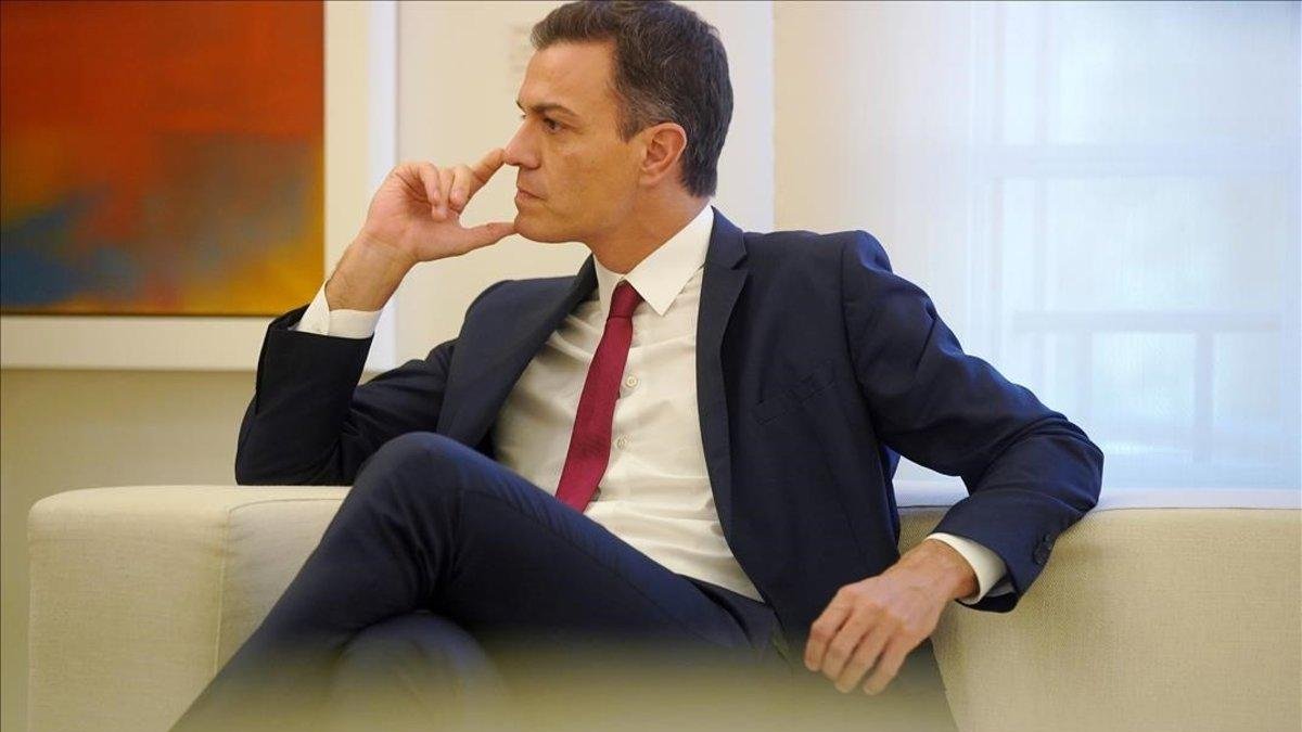 Pedro Sánchez, en una reunión.