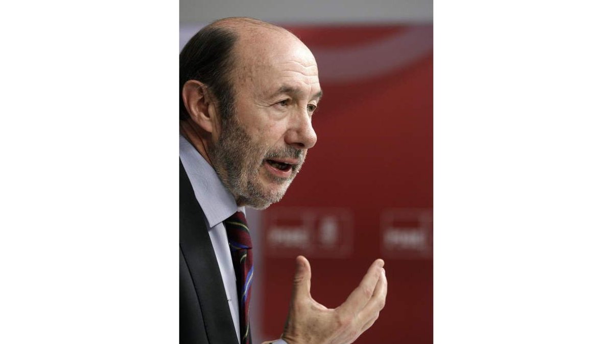 El líder del PSOE, Alfredo Pérez Rubalcaba.