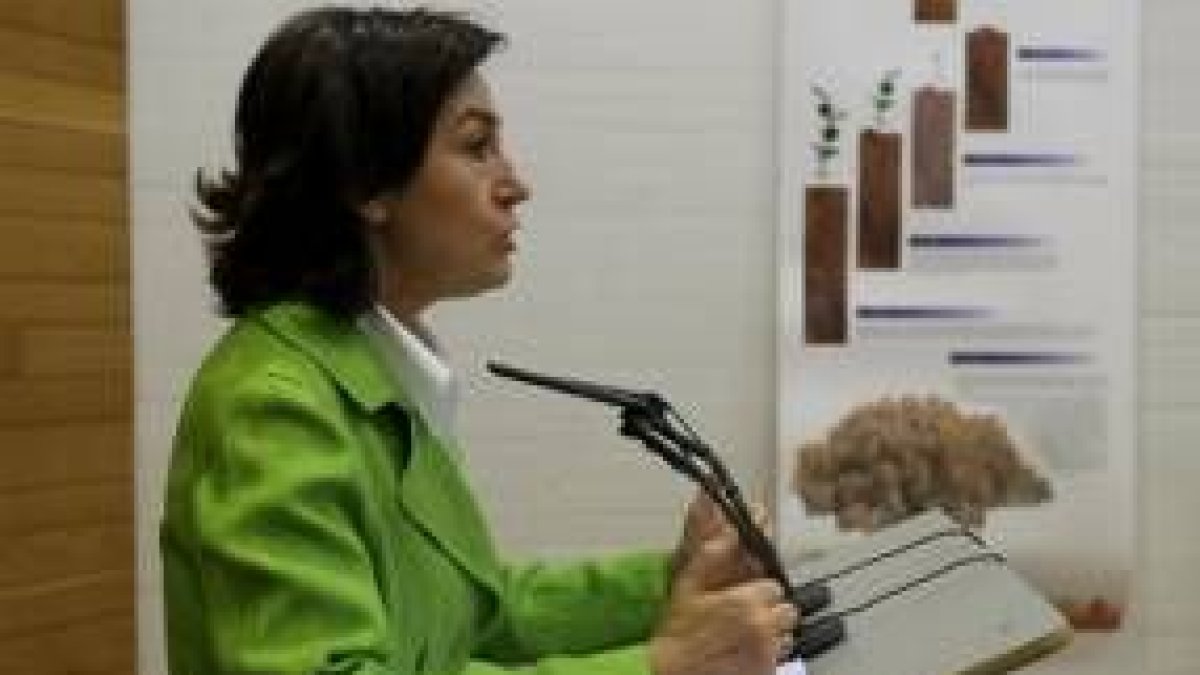 Humildad Rodríguez Otero inauguró ayer la exposición
