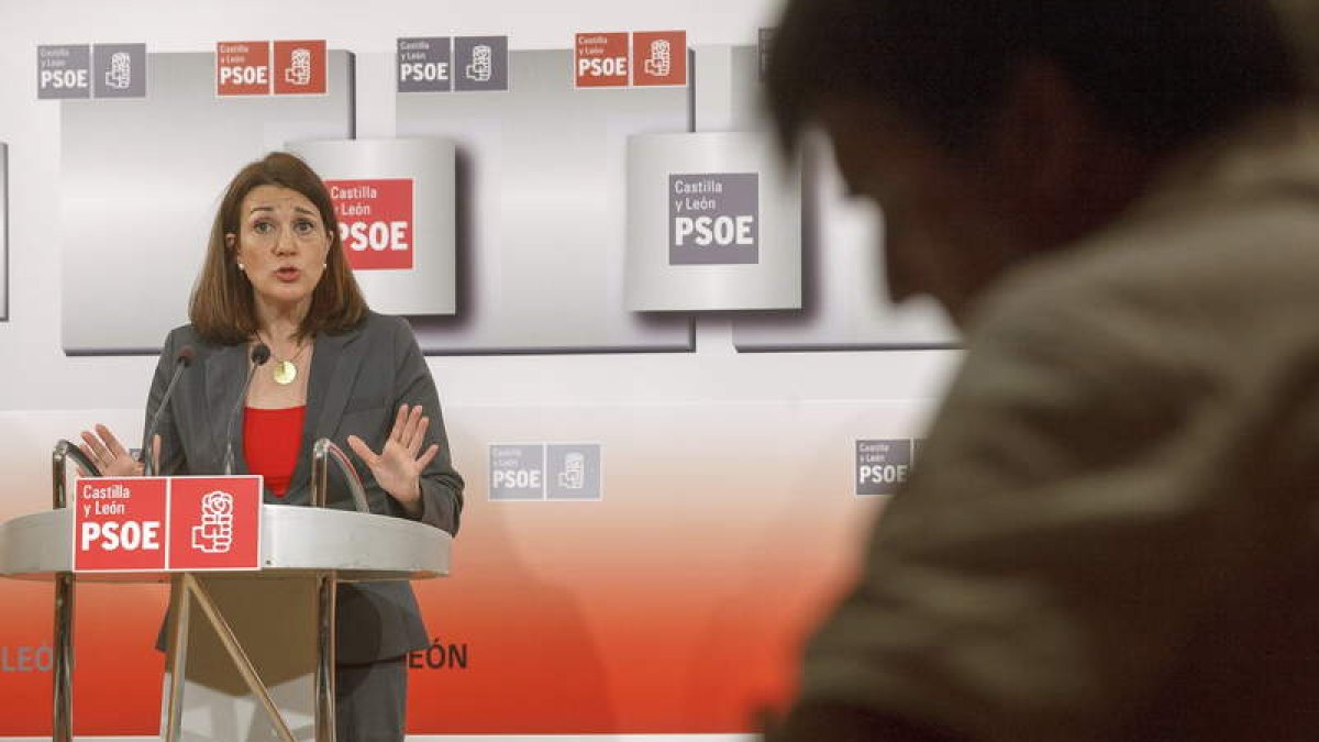 Soraya Rodríguez, en la rueda de prensa de ayer.