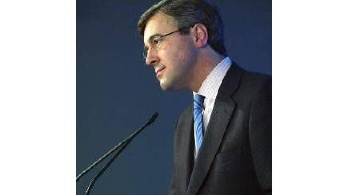 Acebes, en la rueda de prensa que ofreció ayer en Madrid