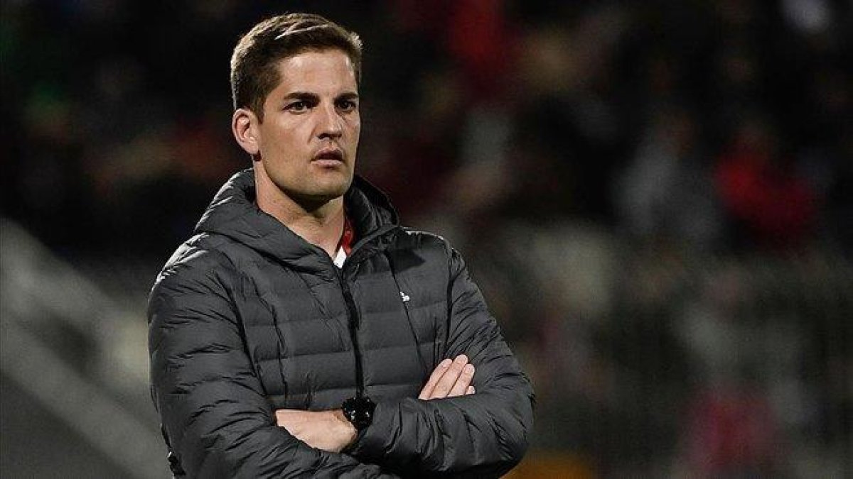 Robert Moreno, durante el Malta-España (0-2) clasificatorio para la Eurocopa 2020.