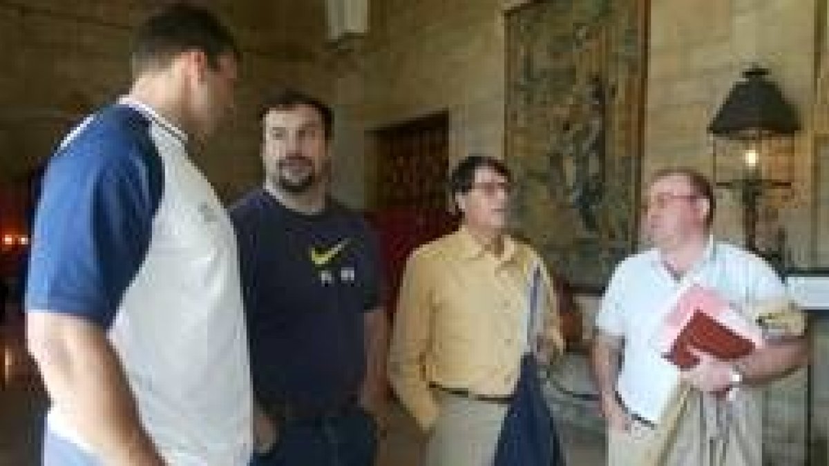 Mario Pestano, Manuel Martínez, José María Odriozola y Carlos Burón