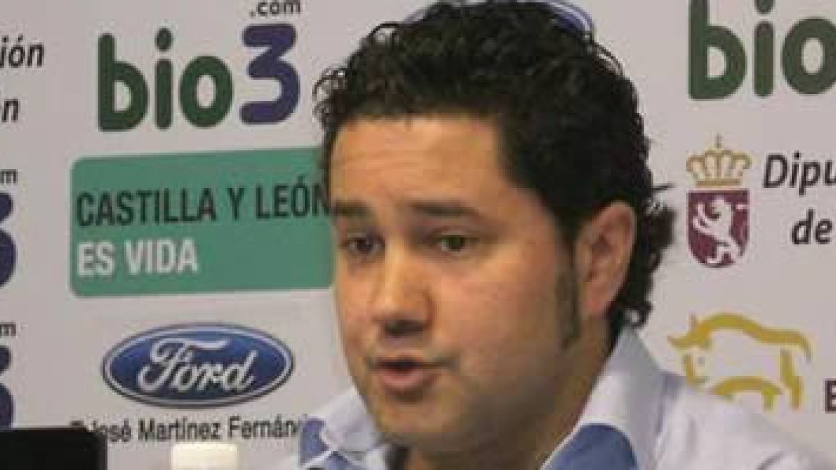 Marcos Díez, durante el acto de presentación de la Fiesta Blanquiazul.