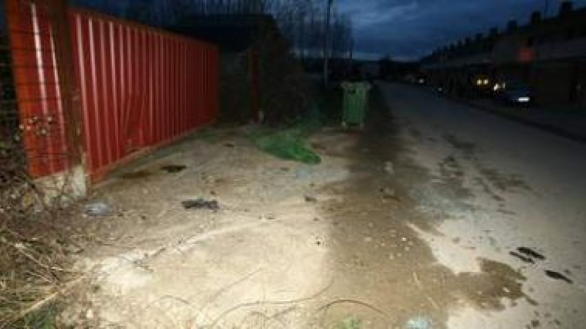El siniestro se produjo en el número 149 de la calle del Campo, alrededor de las tres de la tarde