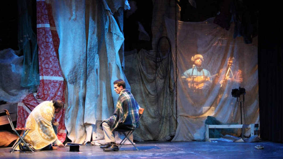 Imagen de una de las escenas de la representación.