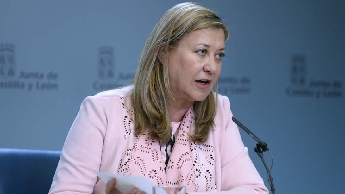 La consejera Pilar del Olmo declaró ayer por videoconferencia sobre la ‘perla negra’. NACHO GALLEGO