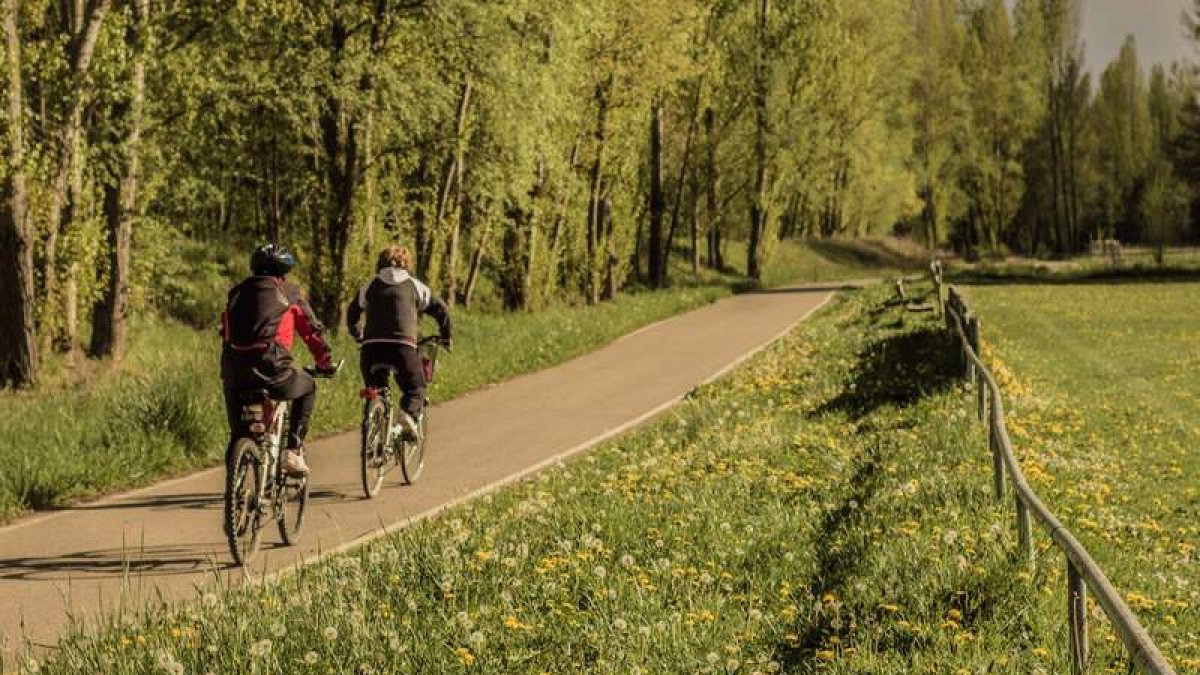 El carril-bici y senda peatonal junto al río Torío constituye uno de los grandes atractivos turísticos de Villaquilambre. DL