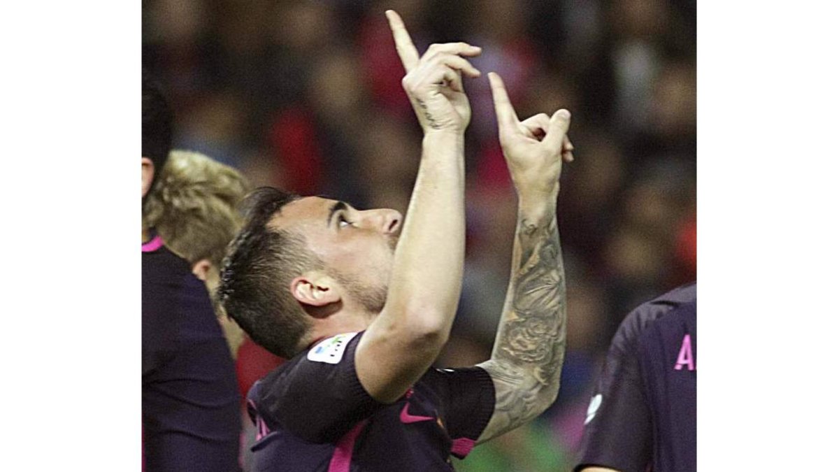 El futbolista del Barcelona, Paco Alcácer. PEPE TORRES