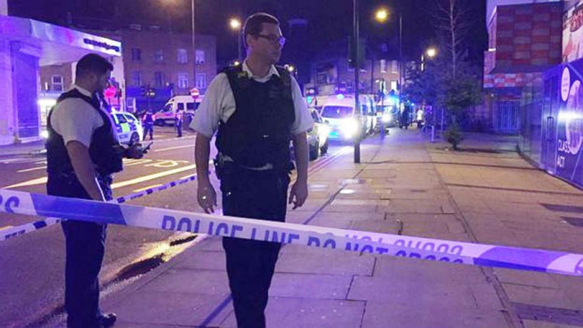 Control policial en Londres.