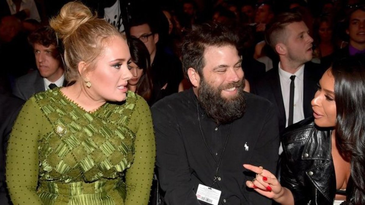 Adele y su exmarido, Simon Konecki, en la ceremonia de los Grammy del 2017, en Los Ángeles.