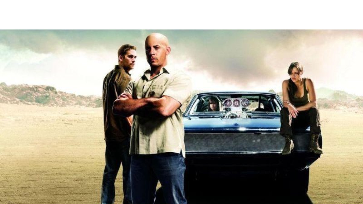 Paul Walker, Vin Diesel, Jordana Brewster y Michelle Rodríguez, en una imagen promocional de Fast & Furious 5.