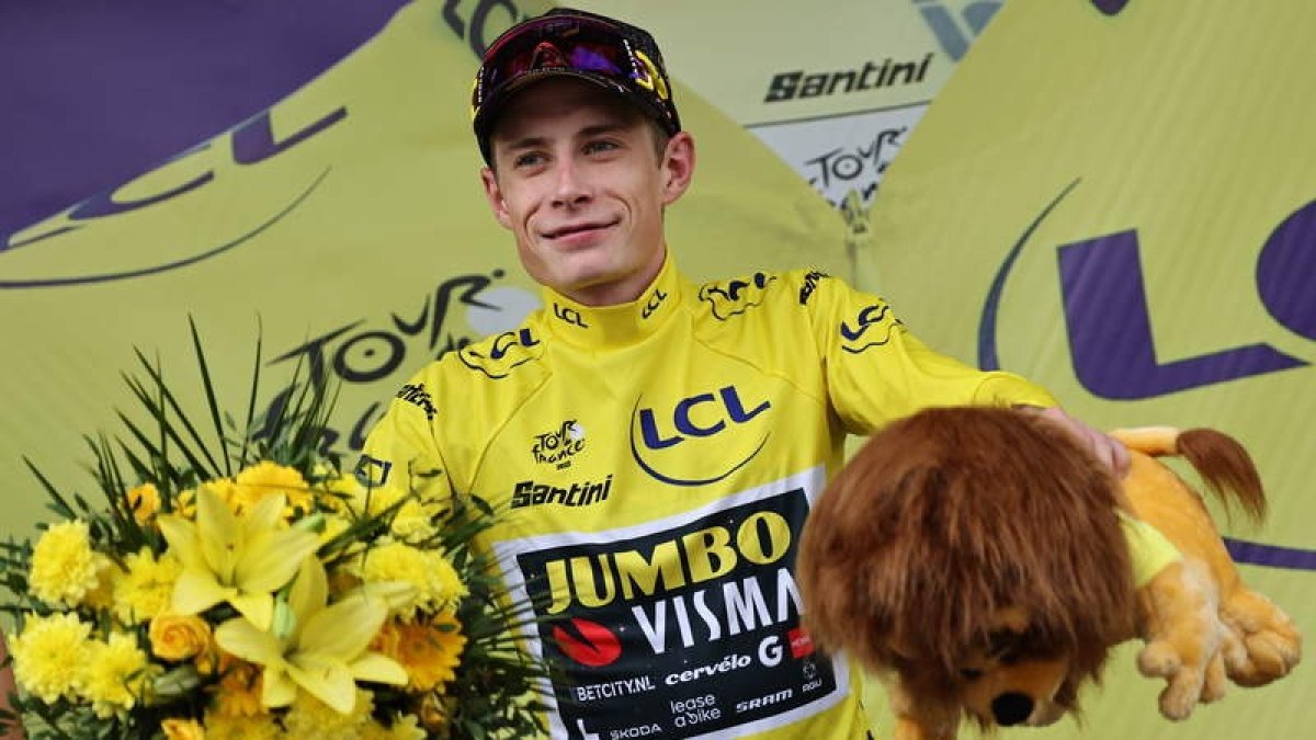El danés Jonas Vingegaard amplía su ventaja en el Tour. C. PETIT