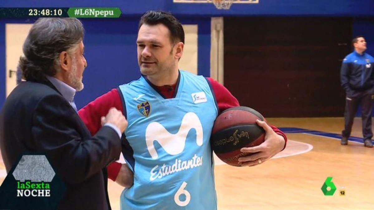 Pepu con Iñaki López (La Sexta noche).
