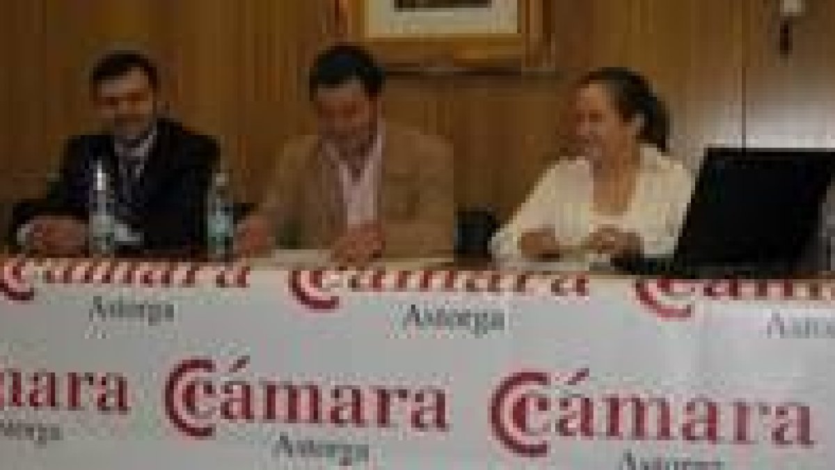 Un momento de la sesión celebrada en la Cámara de Comercio