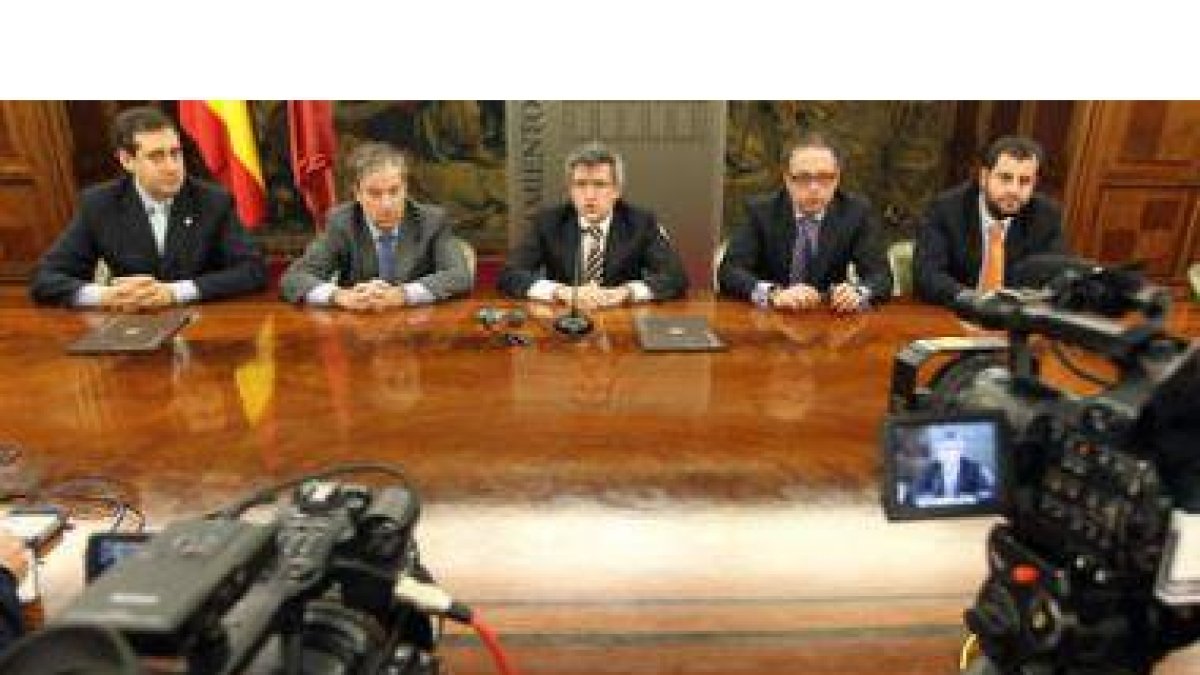 Miguel Ángel Fernández Cardo, Santiago Alonso Herreros, Francisco Fernández, Javier Chamorro e Ibán